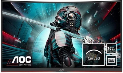 AOC Gaming C27G1 Monitor 27" Curved FHD 1920x1080 HDMI DP VGA AMD FreeSync 144Hz - Bild 1 von 4