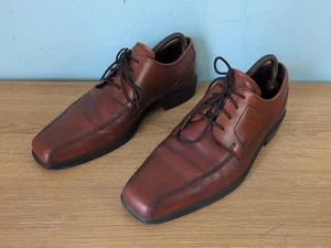 Ecco Johannesburg Men's  Derby Shoes/Loafers  Tan Leather Size  Uk 9 Eu43 . - Picture 1 of 17