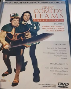 Great Comedy Teams (DVD, 2013, 2-Disc Set) Allegro, Full Screen. Color & B&W. - Imagen 1 de 2