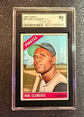 1966 Topps Set-Break #300 Bob Clemente SGC 60 (5) EX Foto 1 de 2