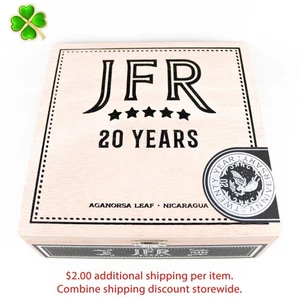 JFR 20 Years Titan Empty Wood Cigar Box 7" x 7" x 2.75" - Picture 1 of 12