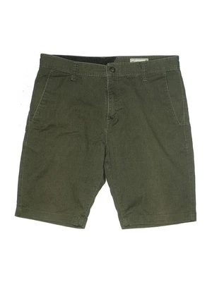 Volcom Women Green Khaki Shorts 32W - Image 1 of 2