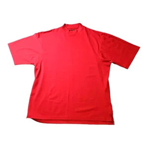 Footjoy FJ Shirt Solid Red Performance Golf Rundhals Herren Größe XL - Bild 1 von 10