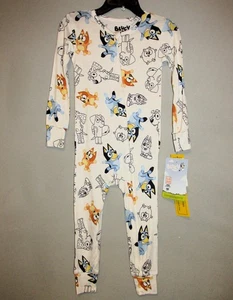 Niños pequeños Bluey viscosa suave una pieza para dormir (talla 5T) TOTALMENTE NUEVO CON ETIQUETAS - Imagen 1 de 3