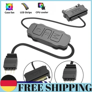 ARGB Controller 5V 3PIN to SATA Interface Extension Cable for PC Case Fan - Afbeelding 1 van 18