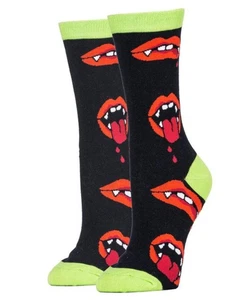 Ahhh Vampire - Calcetines divertidos de Halloween para mujer - Imagen 1 de 3