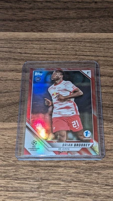 2021-22 Topps UCL 1st Edition Brian Brobbey Red /5 Rookie RC Ajax!!  - Image 1 of 4