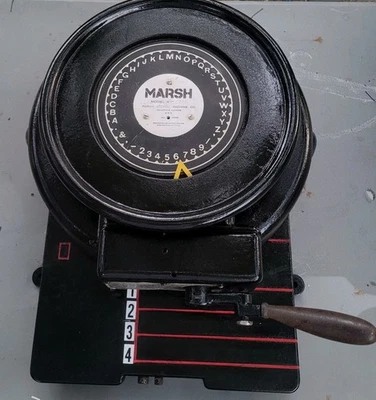 MARSH Model R 1" Stencil Cutter Machine Diagraph - Image 1 of 4