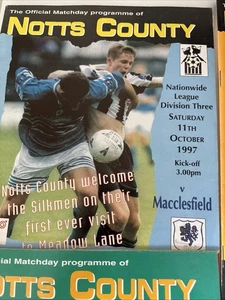 Football Programmes - Notts County 1997/1998 - 9 Matches - Picture 1 of 9