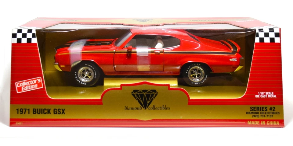 ERTL 29021 1/18 比例美国肌肉 1971 别克 GSX 压铸汽车 — 第 1/1 张图片