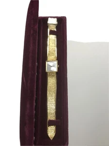 NIVADA LADIES GOLD PLATED WATCH SWISS MADE 17 JEWELS 1862 M1650 AS IS - Picture 1 of 10