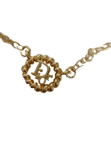 Collana Christian Dior Donna Logo CD Oro