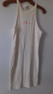 A LADIES SOUL CAL AND CO RIBBED CREAM DRESS SIZE 12 - Picture 1 of 3
