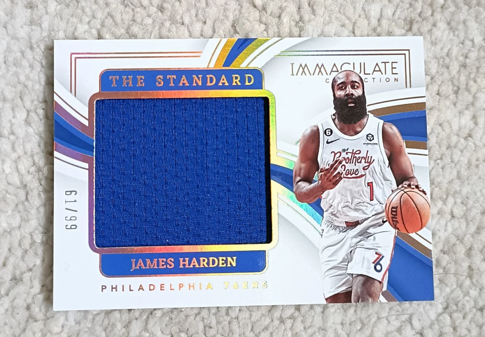 2022-23 Panini Immaculate James Harden The Standard Jersey Patch /99