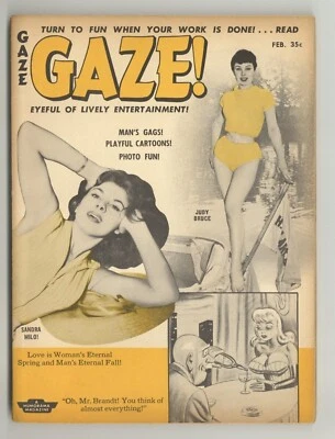 Gaze #17 Sandra Milo, Judy Bruce 1957 Bill Ward Pinup Magazine Humorama M32131 - Image 1 of 2