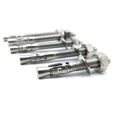 BAUZONE24 Bolzenanker Stahlanker A4 Edelstahl M 8-M 16 Ankerbolzen Schwerlastanker