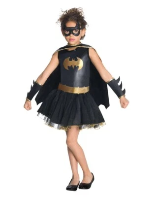 Disfraz de Halloween Batgirl CON Capa y Máscara, Talla S Pequeña (4-6), TOTALMENTE NUEVO Foto 1 de 4