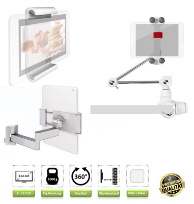 Tablet Halterung Halter verstellbar für 7-12 Zoll Bett & Tischhalter Klemme - Bild 1 von 4