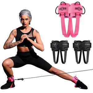 Innstar Ankle Straps for Cable Machine Attachment Leg Gym Cuff Kickback Fitness
