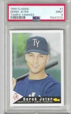 HOF Derek Jeter 1994 Classic #1 TAMPA YANKEES TEAM ISSUE ROOKIE PSA 9 1996 ROY