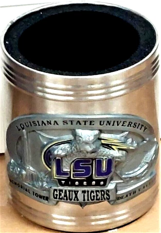 LSU Tigers Steel Can Cooler Coosie Cover