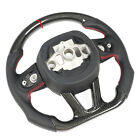 ☂Dry Carbon Fiber Steering Wheel Perforated Leather For   15‑22
