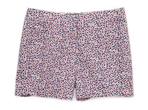 J.Crew Factory - Women's 0 - NWT - 5" Pink/Navy Micro-Floral Chino Shorts - Picture 1 of 3