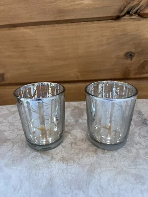 Set of 12 Silver Birch Branch Votive Holders - Image 1 of 4