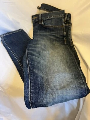 Pantalones de mezclilla Club Monaco con botones para hombre talla 28x32 azul oscuro 100 % algodón Foto 1 de 2