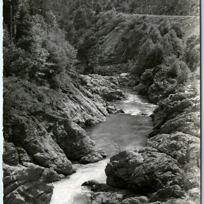 c1950s CA Redwood Highway RPPC Smith River Canyon Scenic Real Photo Art Ray A166 - Image 1 of 4