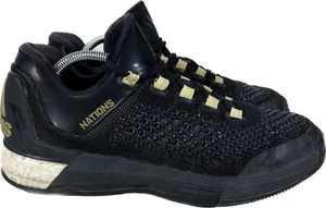 ADIDAS Nations Boost Crazylight tejido negro y dorado para hombre talla 9 D69701 - Imagen 1 de 15