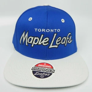 TORONTO MAPLE LEAFS NHL VINTAGE SNAP BACK RETRO 2-TONE ZEPHYR SCRIPT CAP HAT NEW - Picture 1 of 5