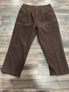 Haband’s Stag Hill Pants Mens 38/L Dark Brown  Corduroys Hunting Retro Vintage - Picture 1 of 11