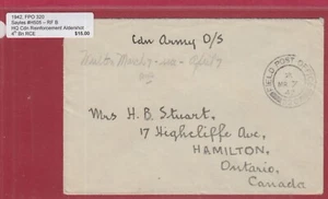 HQ - Cdn REINFORCEMENT UNITS - ALDERSHOT, FPO 320, B & T # M15-122 # 195 - Picture 1 of 2