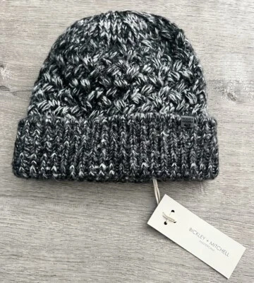 Gorro básico acanalado Bickley & Mitchell para hombre, gris DK Twist, talla UNA Foto 1 de 3
