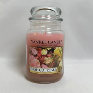 Yankee Candle Tarro Grande Vela Frescas Corte Rosas Calentador de Casa 22oz Mecha Única - Imagen 1 de 6