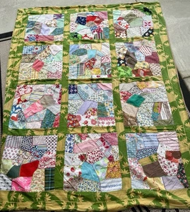 Vintage Crazy Quilt fresh out of the attic - Picture 1 of 9