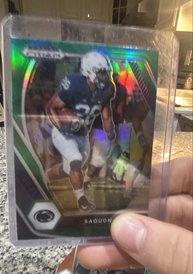 2021 Panini Prizm Draft Picks - Saquon Barkley #88 Green Prizm - Image 1 of 1