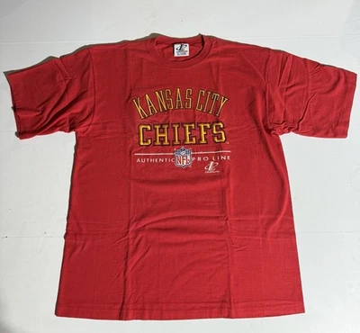 De colección Años 90 Kansas City Chiefs Logo Athletic Pro Línea Puntada Única Hechizo XL Foto 1 de 4