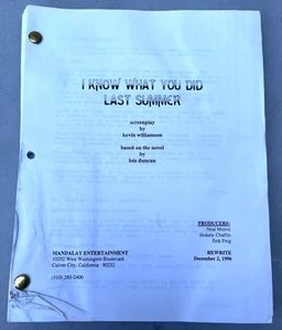 1996 I Know What You Did Last Summer Original Filmskript Kevin Williamson - Bild 1 von 7