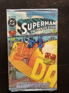 SUPERMAN: HOMBRE DE ACERO #30. Polybagged. Cómic de la Edad Moderna de DC. Lobo. Se envía gratis - Imagen 1 de 10