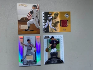 Marcus Brian Giles GU Jersey Bat Lot (4) Materials 2004 Certified 129 /200 NRMT - Picture 1 of 2