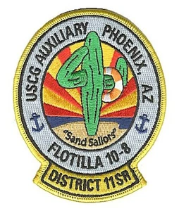 Auxiliary Flotilla 10-8 Phoenix AZ skinny 2010 W4990 USCG Coast Guard patch - Picture 1 of 1