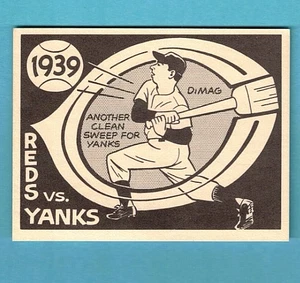 1967 Laughlin World Series 1939 Yankees v Reds Joe DiMaggio #36 ExMt B586 - Bild 1 von 2