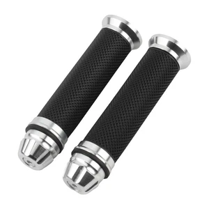 Motorcycle 7/8" Hand Grips Handle Bar Rubber Gel For KAWASAKI YAMAHA BMW HONDA - Picture 1 of 11