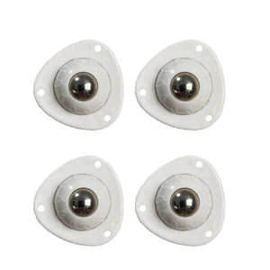 4 Pcs Mini Casters Wheels Rolling Feet Self Adhesive For Bins Bottom Pulley - Picture 1 of 11