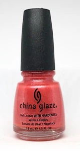 China Glaze Nail Polish Tequila Toes 70636 Glass Effect Orange w Silver Microgli - Picture 1 of 3