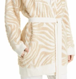TED BAKER LONDON Pallmm Zebra Jacquard Classy Tie Cardigan | LARGE | Orig. $295 - Picture 1 of 6