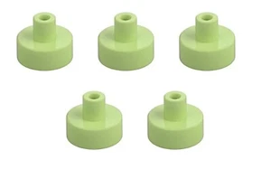 5 New LEGO Yellowish Green Round 1x1 Tile with Bar and Pin Holder 31561 nozzle - Picture 1 of 6