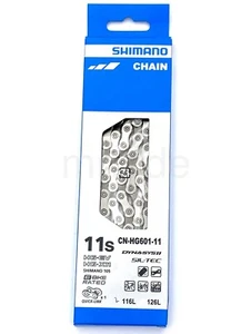 Shimano CN-HG601-11 11Spd 116L W/missing link Chain fit Ultegra Dura Ace 105 - Picture 1 of 8